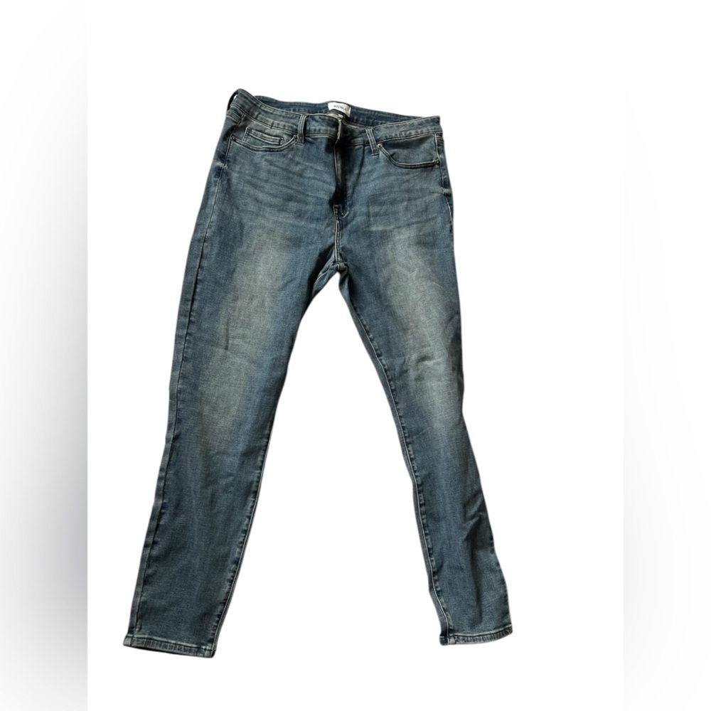 Pistola high waisted light wash denim blue jeans